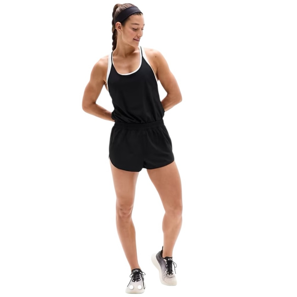 NWT Athleta Speedwork Romper - Black XL TALL
